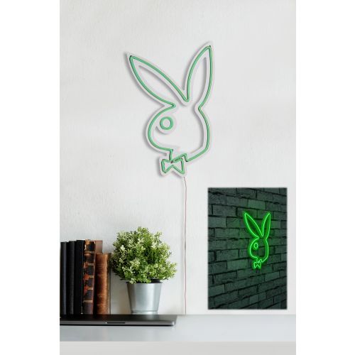 Wallity Ukrasna plastična LED rasvjeta, Playboy - Green slika 3