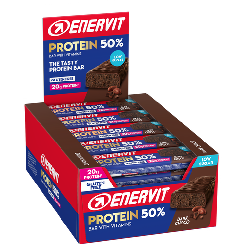 Enervit Sport čokoladice Protein Bar 50% Dark Choco 40g, 30 komada slika 1