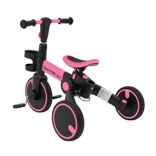 Tricikl Happy Bike 3in1 - rozi slika 11