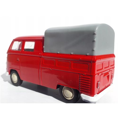 VW T1 double cabin pickup red 1:34 slika 4