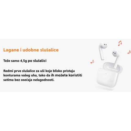 Slušalice XIAOMI Buds 3 bežične BT/bubice/bela slika 7