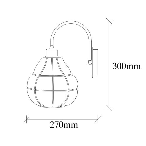 Opviq Zidna lampa, 521SHN2169 slika 4