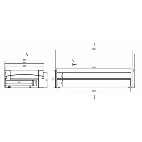 Drveni Dečiji Krevet Emil Sa Fiokom - Beli - 180X90 Cm slika 7