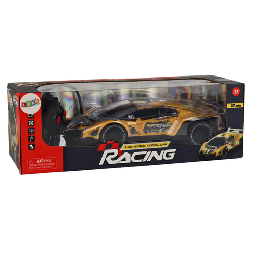 Auto na daljinsko upravljanje  RC Sports Car 1:16 - žuti slika 4