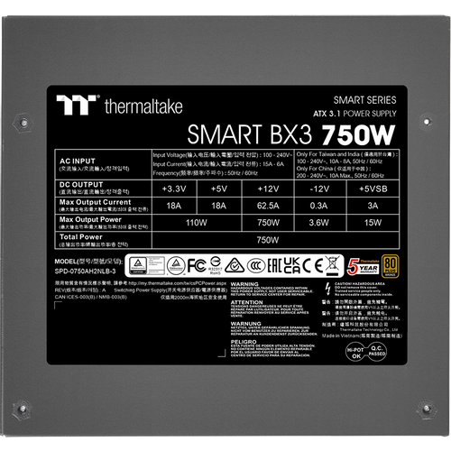 Thermaltake napajanje smart BX3 750W slika 5