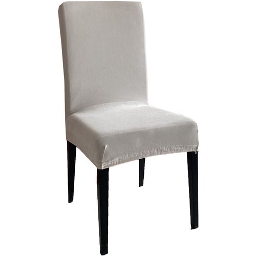 Navlaka za stolicu rastezljiva Velvet taupe 45x52 cm, set od 2 kom slika 1