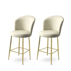 Alte - Cream, Gold Cream
Gold Bar Stool Set (2 Pieces)