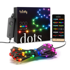 Twinkly, Dots pametne lampice, višebojno izdanje, 200L RGB, BT + WI-FI