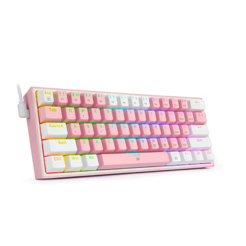 KEYBOARD - REDRAGON FIZZ K617 RGB WIRED PINK/WHITE RED SWITCH slika 5