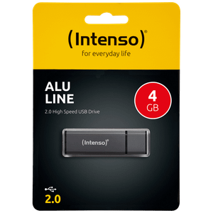 (Intenso) USB Flash drive 4GB Hi-Speed USB 2.0, ALU Line - USB2.0-4GB/Alu-a