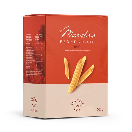 Danubius Maestro  Penne rigate 500 g slika 1