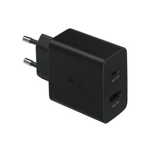 Ultra Brzi kućni punjač 35W DUO TipC + USB A, crni