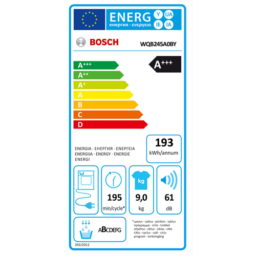 Bosch sušilica rublja WQB245A0BY slika 9