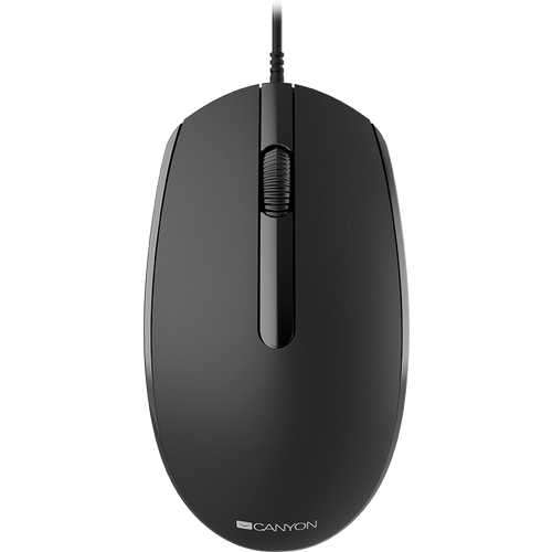 CANYON Canyon Wired optical mouse with 3 buttons, DPI 1000, with 1.5M USB cable, black, 65*115*40mm, 0.1kg slika 4