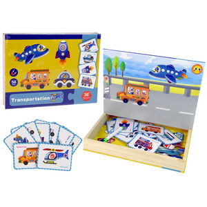 Magnetna knjiga slagalica - Transport, Puzzle kartice