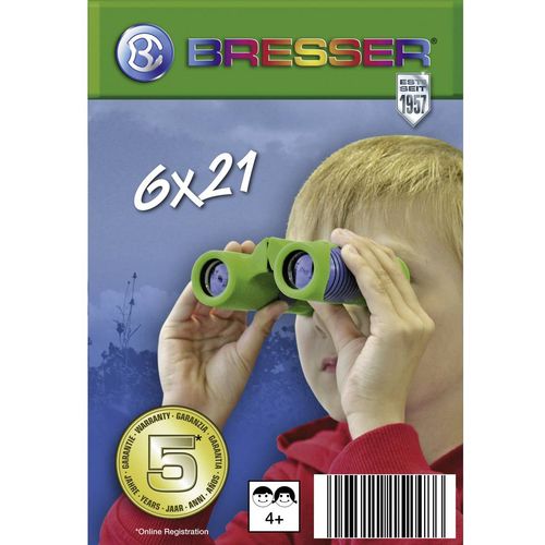 Bresser Optik dalekozor Kinderfernglas Junior 6 x 21 mm invertiran plava boja, zelena 8810621 slika 2