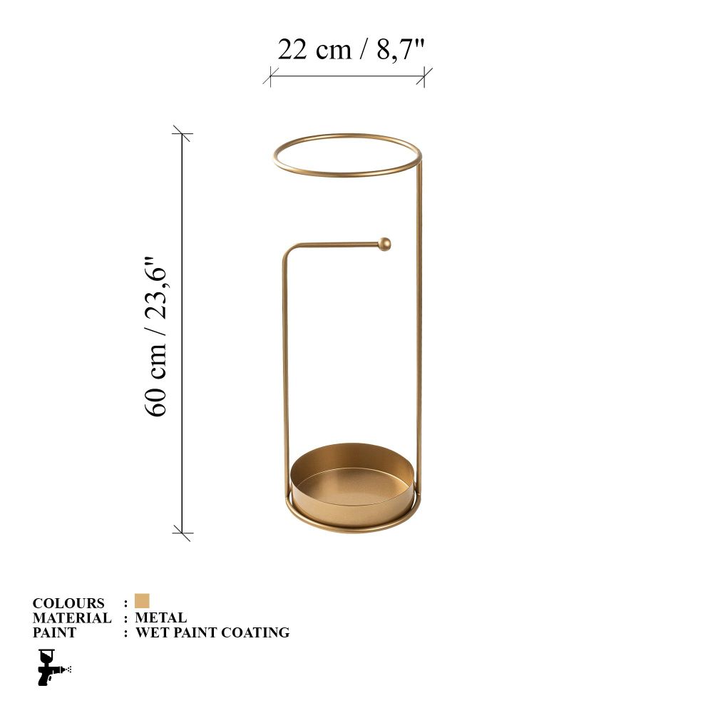Umbrella stand Şemsiye - 003, colour: gold slika 9