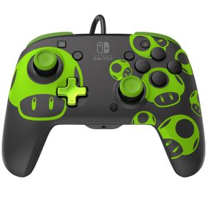 PDP NINTENDO SWITCH WIRED CONTROLLER REMATCH - 1UP GLOW IN THE DARK