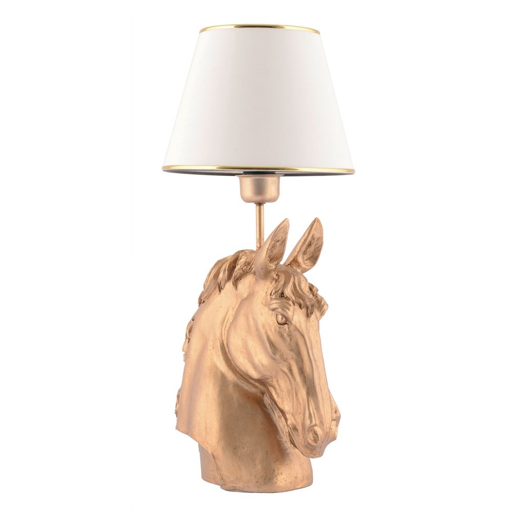 Stolna Lampa s Motivom Konja - Bijelo Zlato slika 4