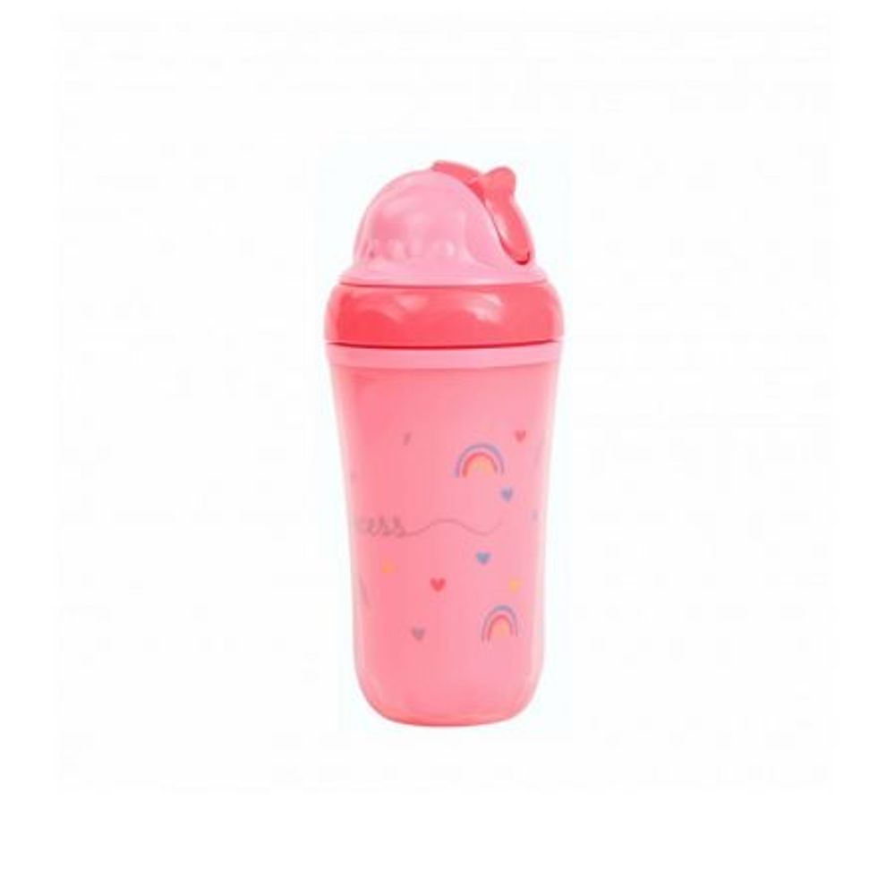 BABY NOVA Termo čaša sa slamkom 6m+ 250ml, Roza slika 1