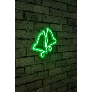 Wallity Ukrasna plastična LED rasvjeta, Bells - Green