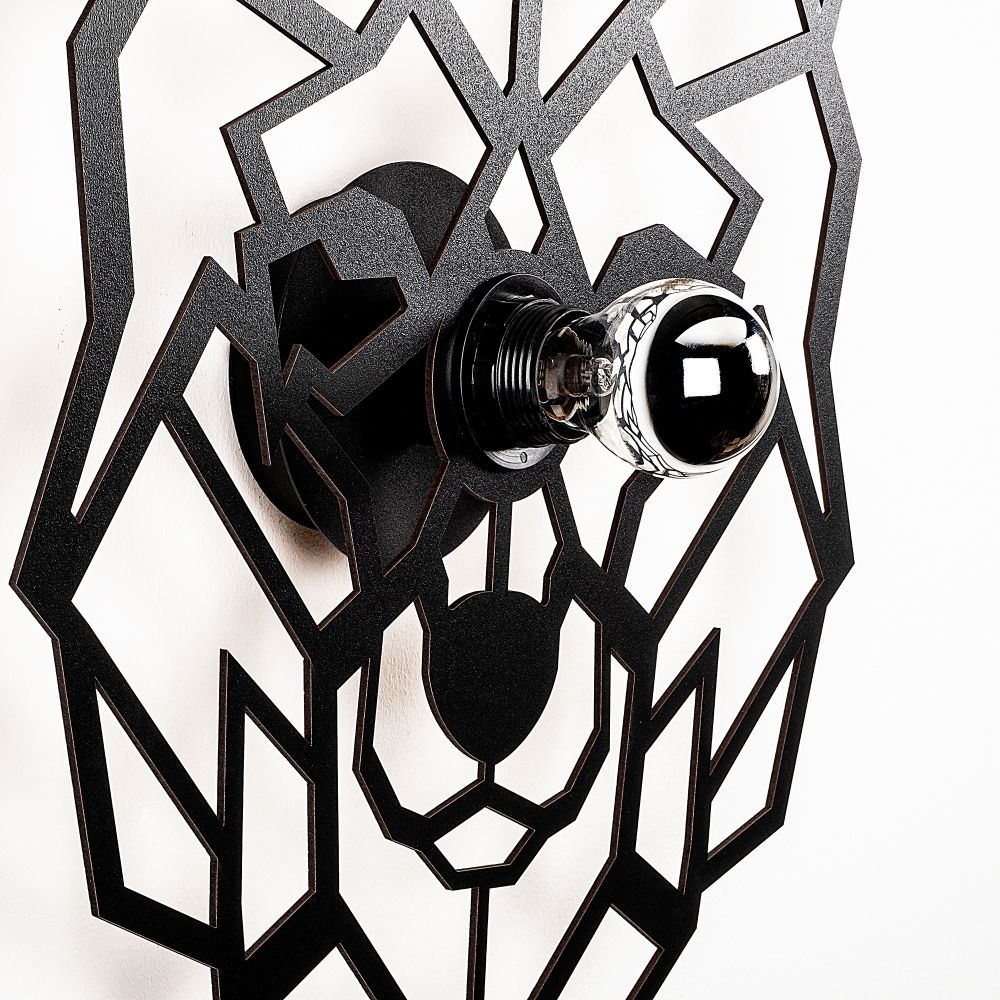 W-039 Crna Zidna Lampa slika 4
