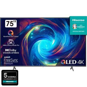 Hisense 75E7KQ Televizor 75" PRO QLED, 4K UHD, Smart