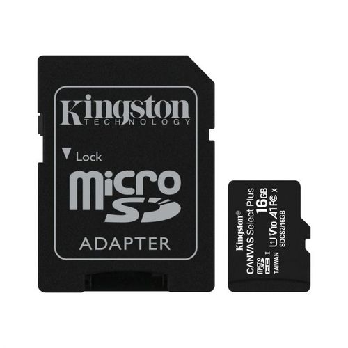 MikroSD mem.kart.16GB Kingston Select Plus klasa10 slika 1