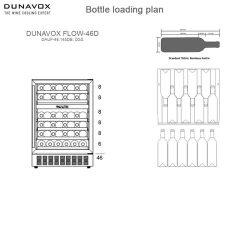 DAUF-46.145DBH DUNAVOX vinska vitrina slika 9