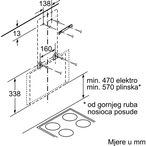 Bosch zidna napa DWK065G60 slika 10