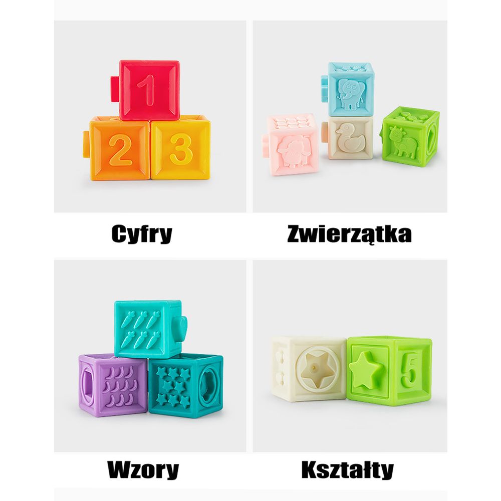 Woopie baby senzorne puzzle squeeze puzzle sound učenje brojanja 20 el. slika 7