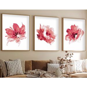 Huhu216 - 50 x 70 Multicolor Decorative Framed MDF Painting (3 Pieces)