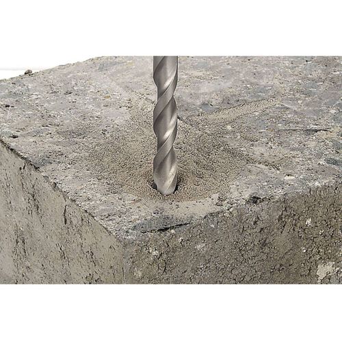 Spiralno svrdlo za beton od tvrdog metala 3 mm Wolfcraft 7743010 ukupna dužina 70 mm cilindrična drška 1 kom. slika 2