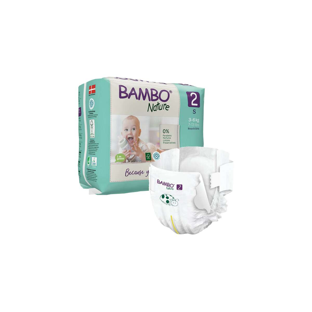Bambo Nature pelene malo pakovanje veličina 2  3-6kg  30kom slika 1