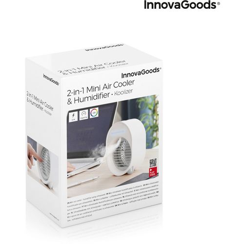 Mini ultrazvučni rashlađivač i ovlaživač zraka s LED svjetlom Koolizer InnovaGoods slika 2