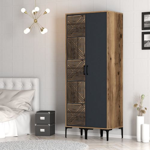 Kumsal PS - Walnut, Anthracite Walnut
Anthracite Wardrobe slika 3