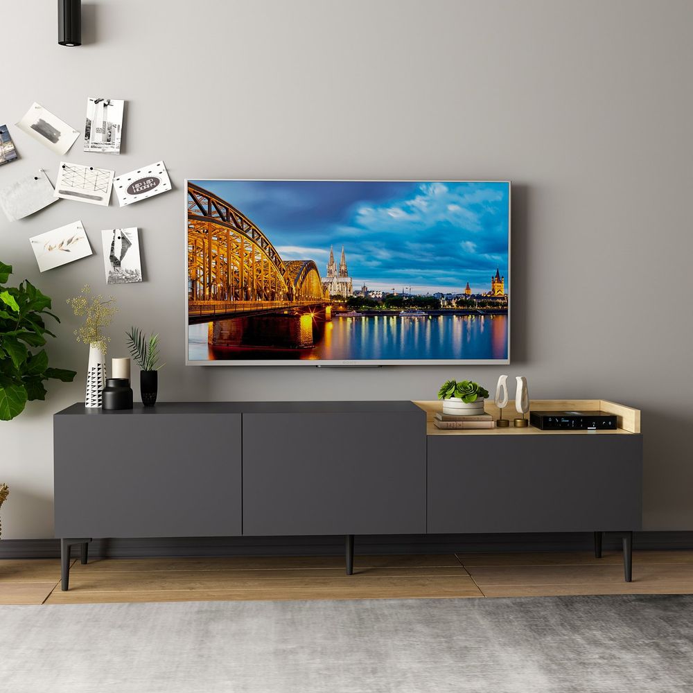 TV Stalak Mia - Antracit slika 1