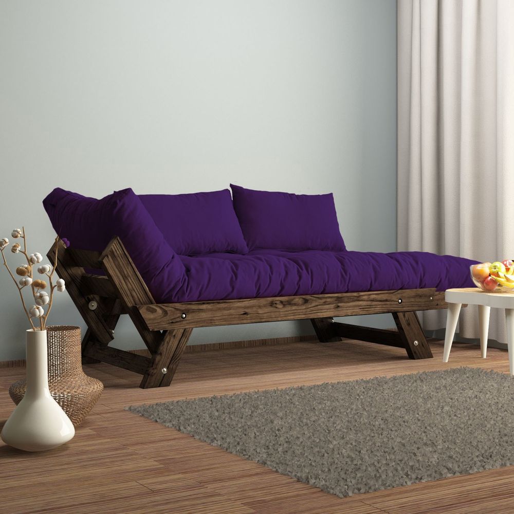 Dvosjed sofa CPT8121-210 - boje: Orah, Ljubičasti vrt slika 2