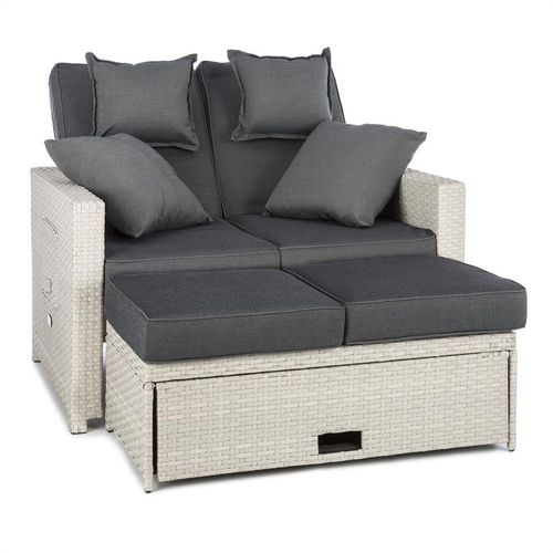 Blumfeldt Komfortzone rattan-lounge-sofa, Bijela slika 4