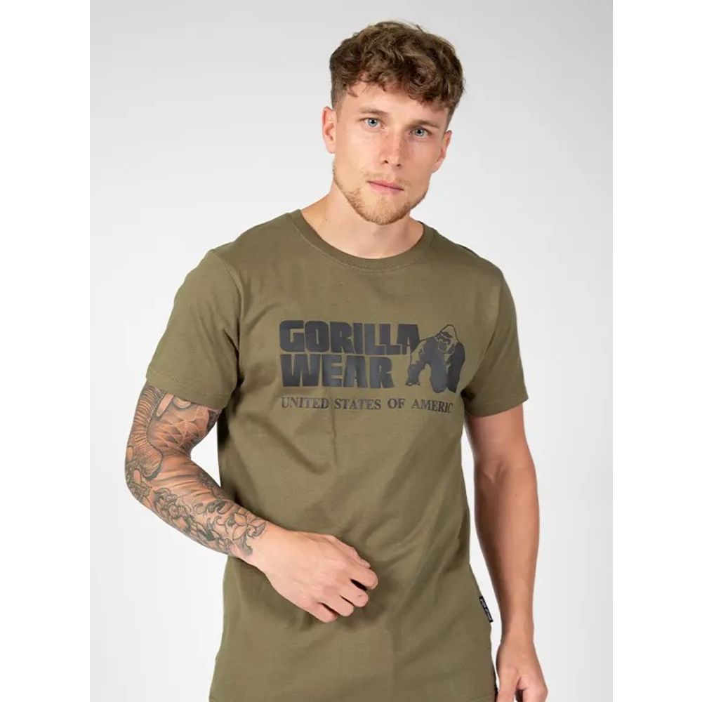 Gorilla Wear CLASSIC Majica, Army Green slika 1