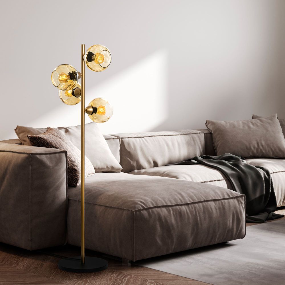 Podna Lampa Benek 15-14544 - Žuta Zlatna slika 2