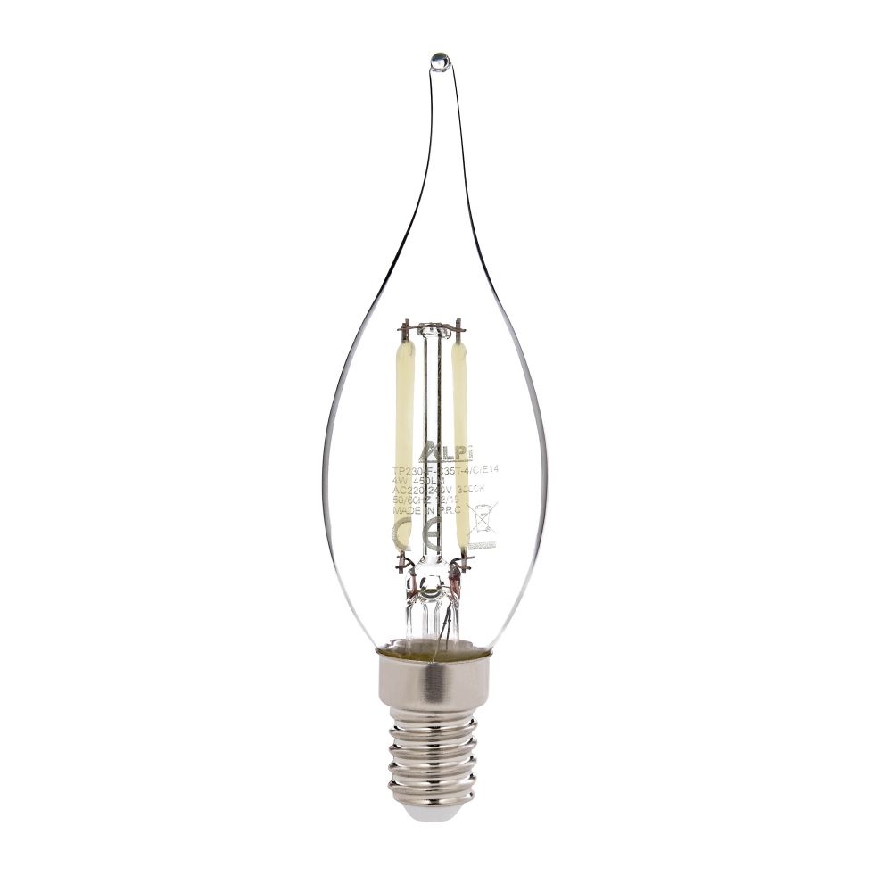 LED Sijalica E14 Kıvrık - Bijela Prozirna slika 1