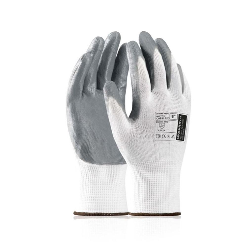 Ardon rukavice A9054/10 Nitrax Basic (bijele) slika 1