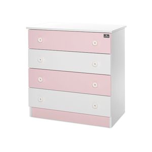 LORELLI DRESSER NEW Dječja Komoda White/Orchid Pink