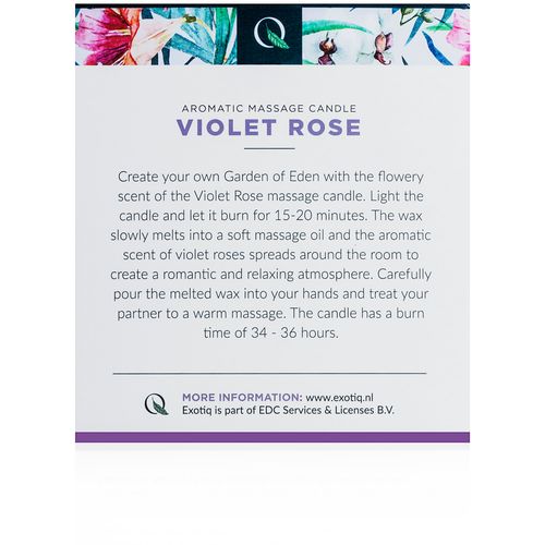 Masažna svijeća Exotiq Violet Rose, 200g slika 7