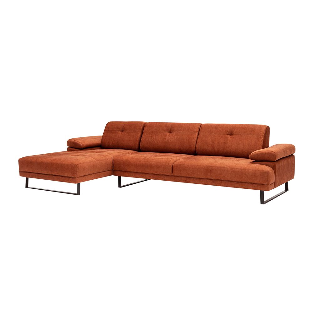 Mustang Veliki Lijevi Kutni Sofa - Narandžasti slika 7