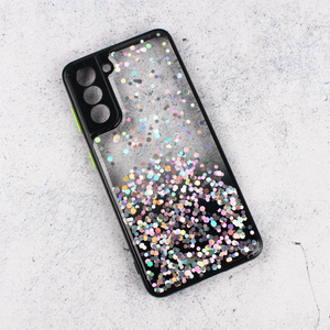 Torbica Frame Glitter za Samsung G991B Galaxy S21 crna