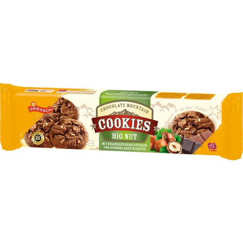 Griesson choco mountain cookies big nut 150 g slika 1