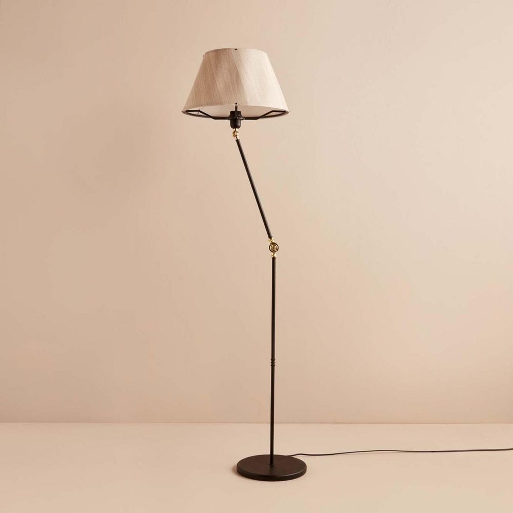 AYD-3479 Krem Crna Podna Lampa slika 1