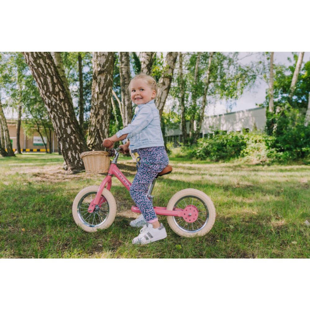 TRYBIKE Balans bicikl 2u1 Steel, Vintage Pink Matt slika 9